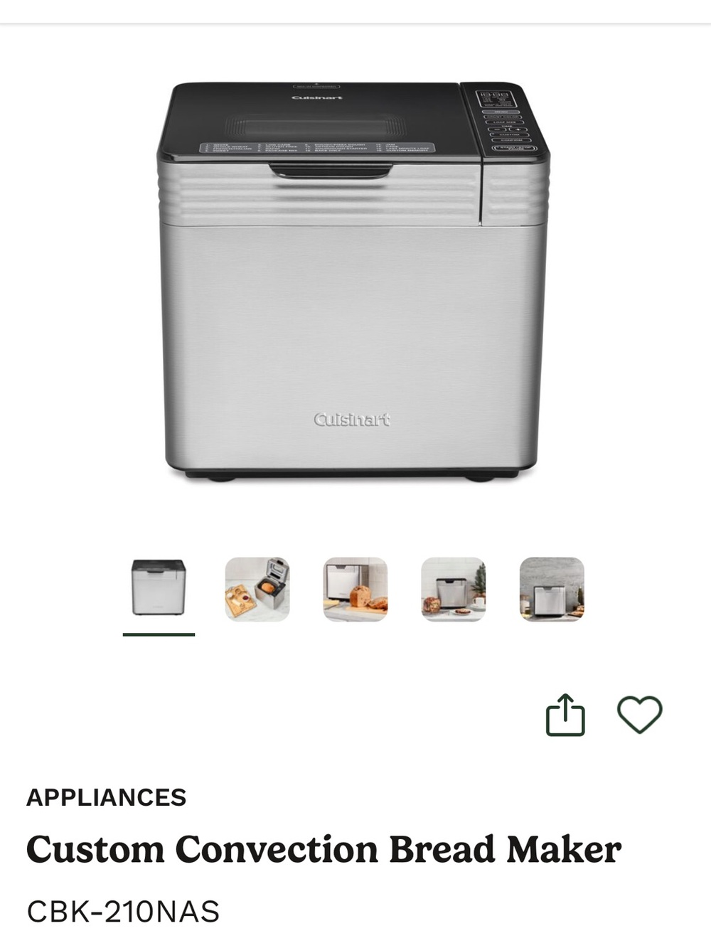 Cuisinart CBK-210NAS Brand New -in manufacturers box - Picture 13 of 13
